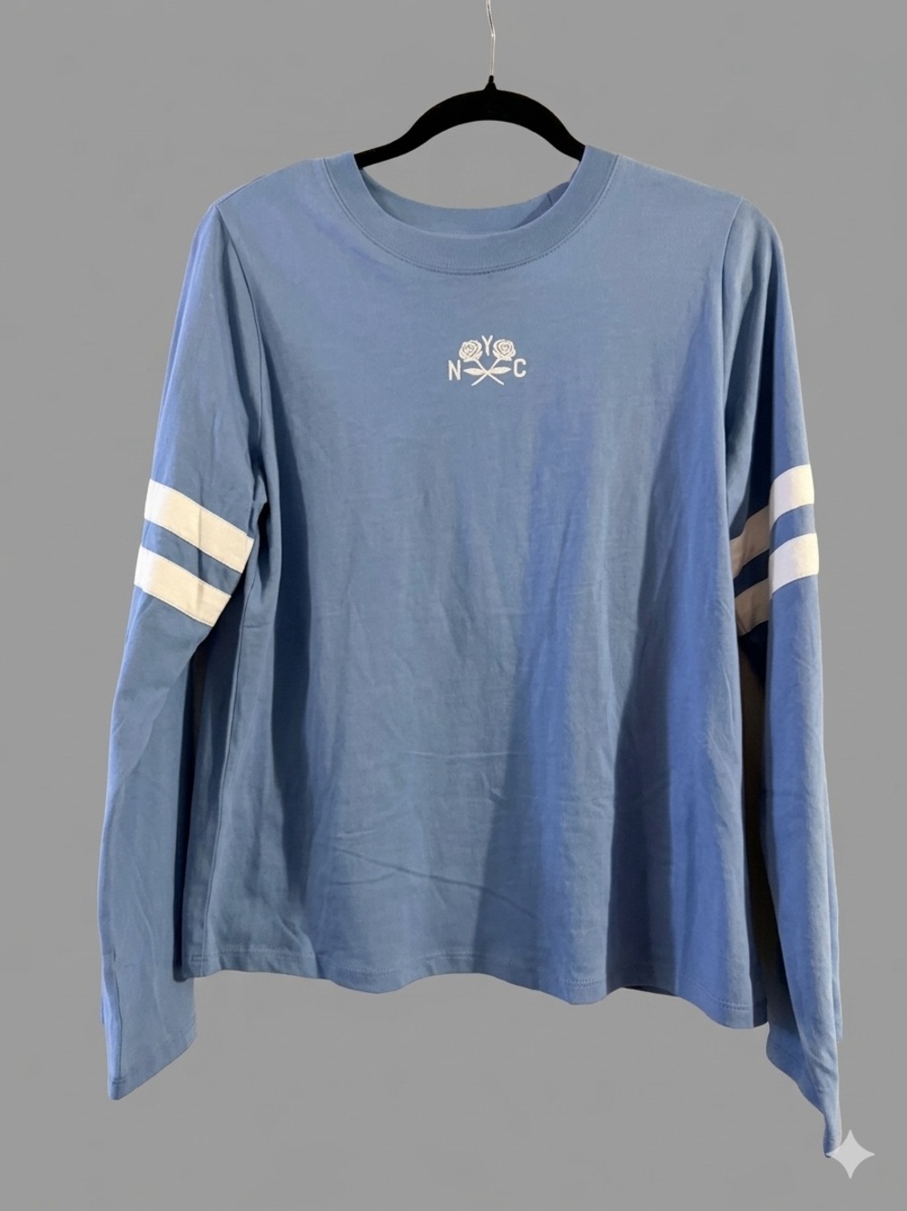 Varsity Styled Long Sleeve Graphic Tee “NYC”